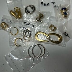 Gold and Silver Earrings